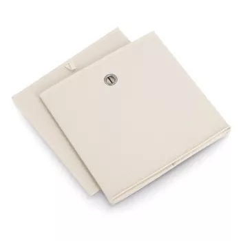 ZELLER förvaringslåda i nonwoven beige 27L hopfällbar kub 14111