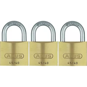 ABUS 82 Series mässingshänglås-set, lika låsning, 45 mm kapsel, 3-pack 11825 8