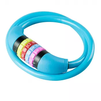 BURG WÄCHTER Cable Bike Lock 210 C 65 BOYS, Light Blue, 650 mm 39540