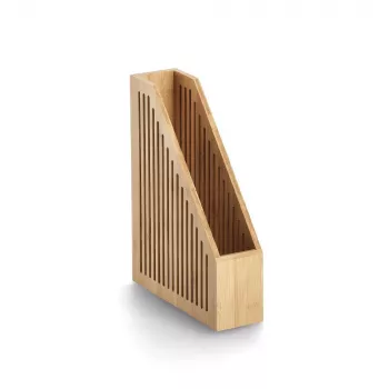 Zeller 15203 bambu tidningshållare, brun, DIN A4