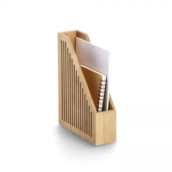 Zeller 15203 bambu tidningshållare, brun, DIN A4