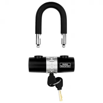 BURG WÄCHTER U-Lock Bicycle Lock 1480 HB, Black, 14 mm Shackle, 43 mm Width, 55 mm Height 1471