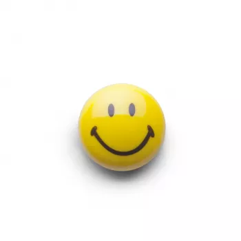 Zeller Smiley magnet-set 6 st 3 cm gul 11204
