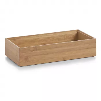 Zeller Present natur bambu-organizerlåda 30 x 15 x 7 cm 13333