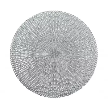 Zeller 6-delat silverfärgat platset med urtag (27002)