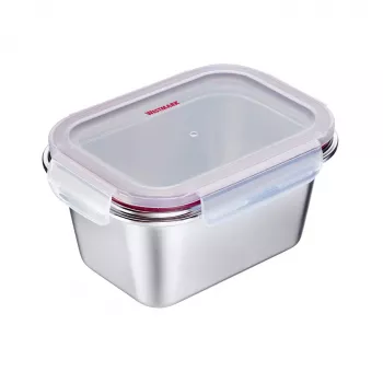 Westmark Stainless Steel Food Storage Container 1.0 L, Silver 23672270