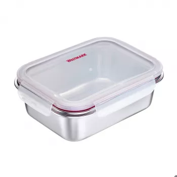 Westmark Rondo Rostfri livsmedelsförvaringsburk, 1,3 L, silver 23682270