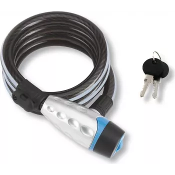 BURG WÄCHTER 1650 180 REFLEX Cable Lock 1800 mm Black Blue Silver