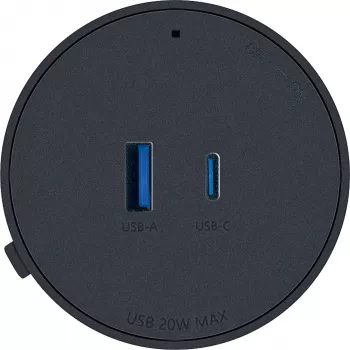 Schwaiger USB-adapter för modulär strömskena, svart (MSPS0310)