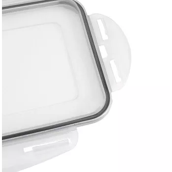 APS istärningslåda med lock, transparent/grå, 2-set, polypropylen, diskmaskinssäker 36103