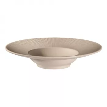 APS NERO pastatallrik, 290 mm, sand melamin, stapelbar, diskmaskinssäker, värmebeständig (1 st) 85406
