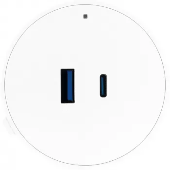 Schwaiger USB-adapter för modulär strömskena, vit (MSPW0310)