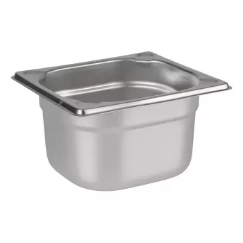 APS GN 1/6 behållare 176 x 162 x 100 mm, krom-nickelrostfritt stål, elektrolytiskt polerad, 2,1 L 81604