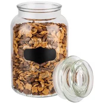 APS förvaringsburk 1,5L glas med glaslock och silikonpackning 82267