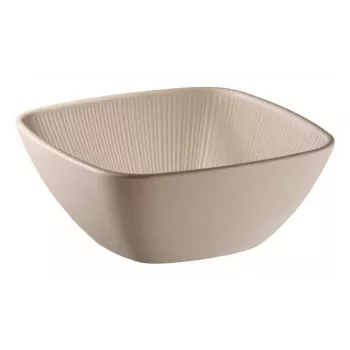 APS NERO fyrkantig melamin serveringsfat 195 x 195 mm, sand 85416