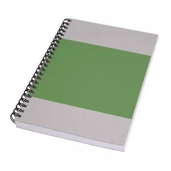 SIGEL Quicknote Impulse Green anteckningsbok A5 olinjerad, grön/grå mjukt omslag, 160 sidor SN800