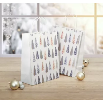 Sigel GT123 presentpåsar, julgranmotiv, 26 x 33 cm, 5-set