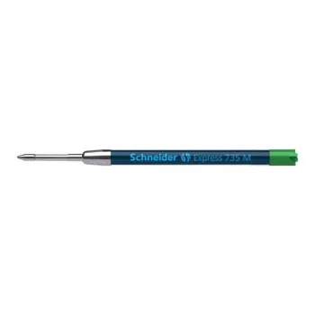 Schneider Express 735 kulspetspenna – grönt bläck, rostfritt stål, medium (G2) 50-7364