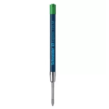 Schneider Express 735 kulspetspenna – grönt bläck, rostfritt stål, medium (G2) 50-7364