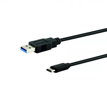 E+P CC323/05 USB 2.0 Type-A till Type-C-kabel 0,5 m svart
