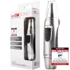 Clatronic NE 3595 näsa- och öronhårstrimmer med precisionsljus, avtagbart rostfritt skärhuvud (263687)