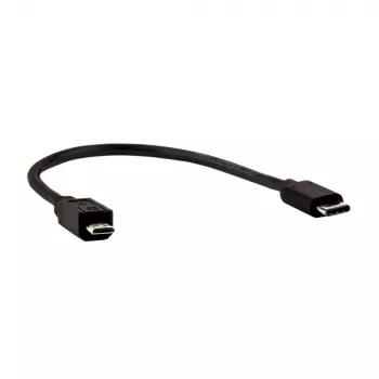 E+P CC 324/02 USB 3.1-kabel, 0,2 m, USB-C till Micro-B, svart 0000853270