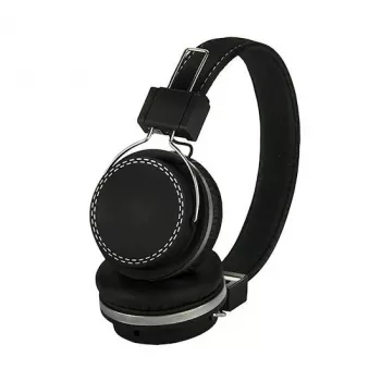 E+P TV200 on-ear TV-hörlurar med inbyggd volymkontroll, 5,5 m kabel, 3,5 mm tele, svart