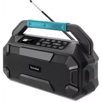 TechniSat VIOLA 231 OD DAB+ & FM Construction Site Radio with Bluetooth, Splash-proof IPX4, Black