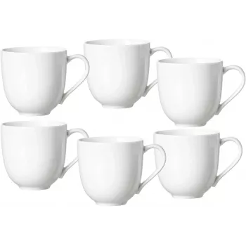 Ritzenhoff & Breker Skagen vita porslinskaffekoppar 440 ml 6-pack 317329