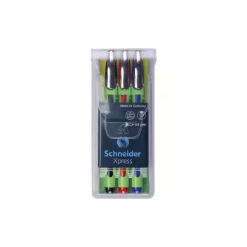 Schneider fineliner XPRESS 3-delat set (svart, blå, röd) 190093