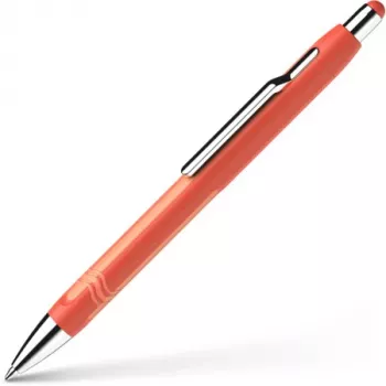 Schneider Epsilon kulspetspenna orange med blått bläck 138606