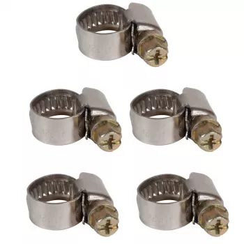 Einhell slangklämmor set 8-12 mm, 5 st, kompressortillbehör 4139670