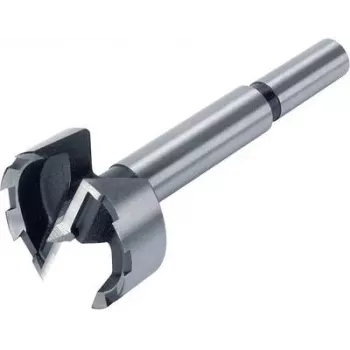 Wolfcraft 1002000 Forstnerborrset, 5-delat, 15–35 mm, kolstål, tandad skär, i plastlåda