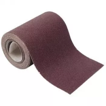 Wolfcraft 1741000 kardborrslippappersrulle, P120 korn, 4 m x 115 mm, aluminiumoxid, för trä, lack, färg, spackel, plast, lättmetaller
