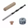 Wolfcraft 2916000 bokträpluggset 6 mm, 50 räfflade pluggar + 4 stålpluggmarkörer