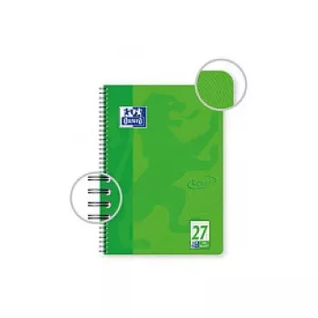 OXFORD Collegeblock TOUCH linjerad 27 med dubbelkant DIN A4, 80 blad, 90 g/m², mikroperforerad, 4-hålad, FSC-certifierad, 1 block 400091924