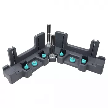 Wolfcraft 6956000 Miter Box with Back Saw, 240 mm Blade, 11 TPI, 45° & 90° Cuts, Max Workpiece 300x60 mm