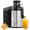 Clatronic AE 3666 centrifugalblandare - svart/rostfritt stål, 400 W, 1,5 L fruktköttsbehållare, 2 hastigheter 263804