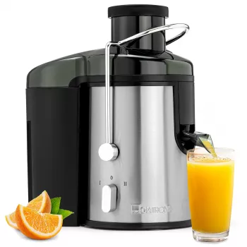 Clatronic AE 3666 centrifugalblandare - svart/rostfritt stål, 400 W, 1,5 L fruktköttsbehållare, 2 hastigheter 263804