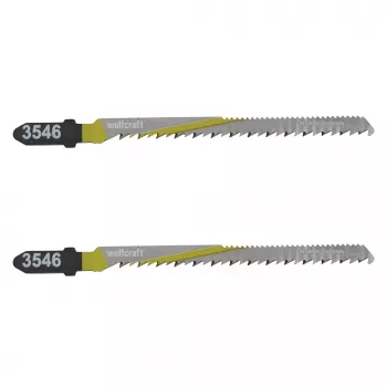 Wolfcraft 3546000 T 101 B sticksågblad, T-skaft, HCS, 100 mm, 2-pack