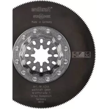 Wolfcraft 4244000 segmentssågblad 85 mm HSS för oscillerande multifunktionsverktyg, 1 st