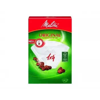 Melitta Original filterpapper 1x4 vit 80-pack 87999-20