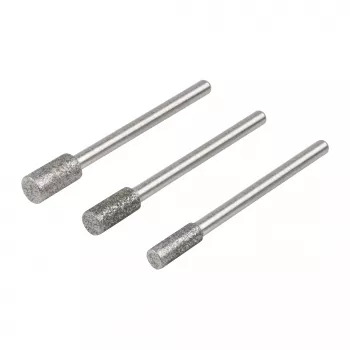 Wolfcraft 5987000 diamantslipstiftsset, cylindriskt, 3-delat
