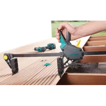 Wolfcraft 6985000 skruvtving med 450 mm spännvidd och 120 kg spännkraft