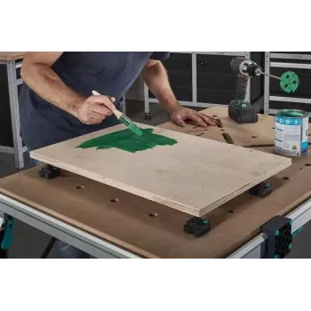 wolfcraft 6166000 spännbackar för Master arbetsbänkar, 2-set, svart plast