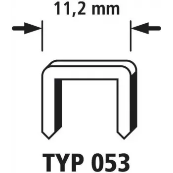Wolfcraft 2000 bredryggshäftklamrar 2000 st 7026000 mått (B x H) 11,2 mm x 6 mm