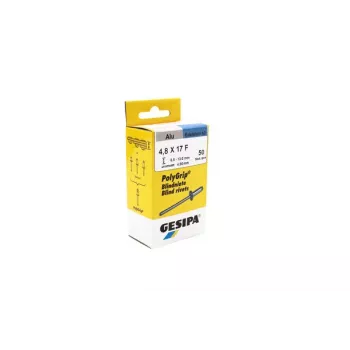 GESIPA PolyGrip® blindnit 4,8x17mm aluminium/rostfritt stål domhuvud, 50 st 1464832
