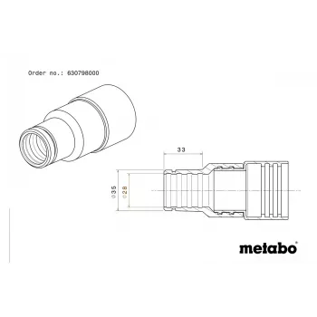 Metabo 630798000 skarvmuff standard Ø28/35 mm
