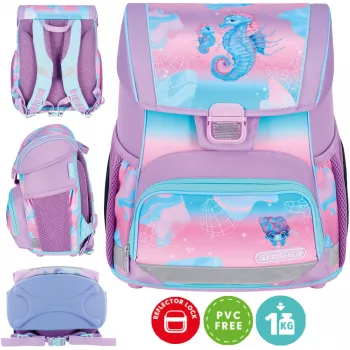 Herlitz skolryggsäck Loop 6-9 år Seahorse Ocean Lights