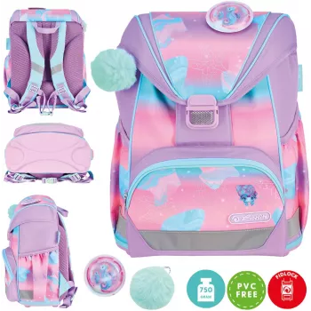 Herlitz Ultralight skolryggsäcksset Seahorse Ocean Lights 6-9 år